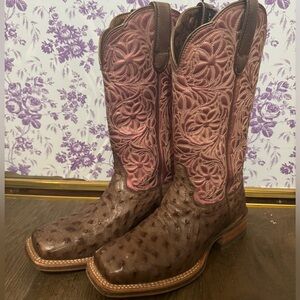 Ariat Donatella Ostrich Boots size 7.5
